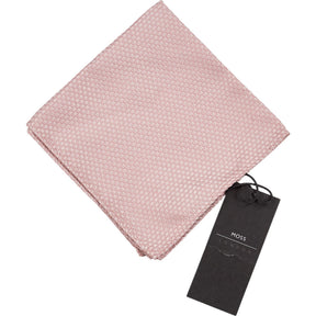 Moss London Pink Pocket Square