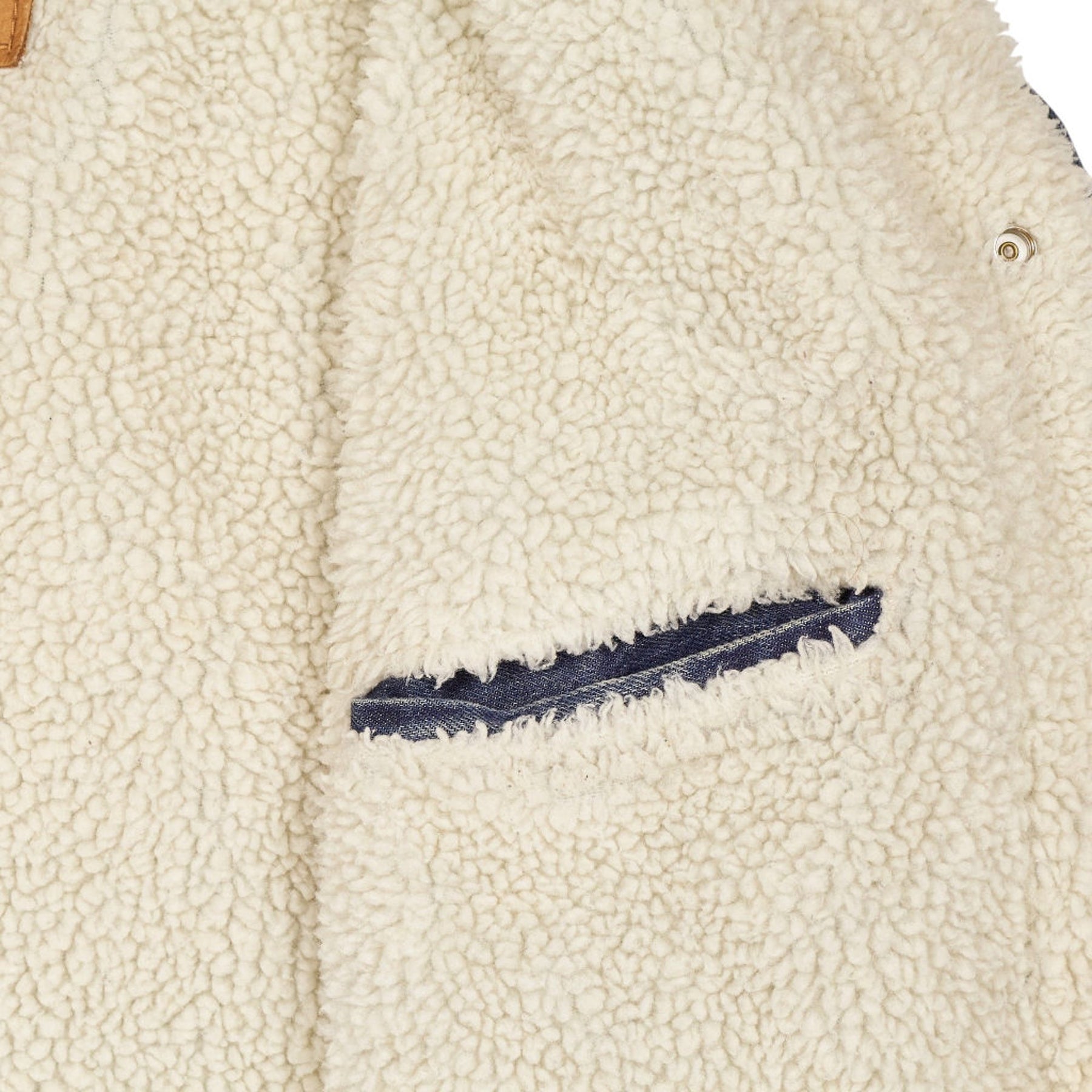 Levi's Blue Denim Sherpa Jacket