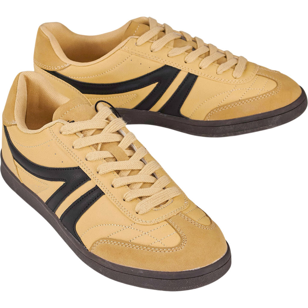 STWD Pull & Bear Yellow Faux Leather Sneakers