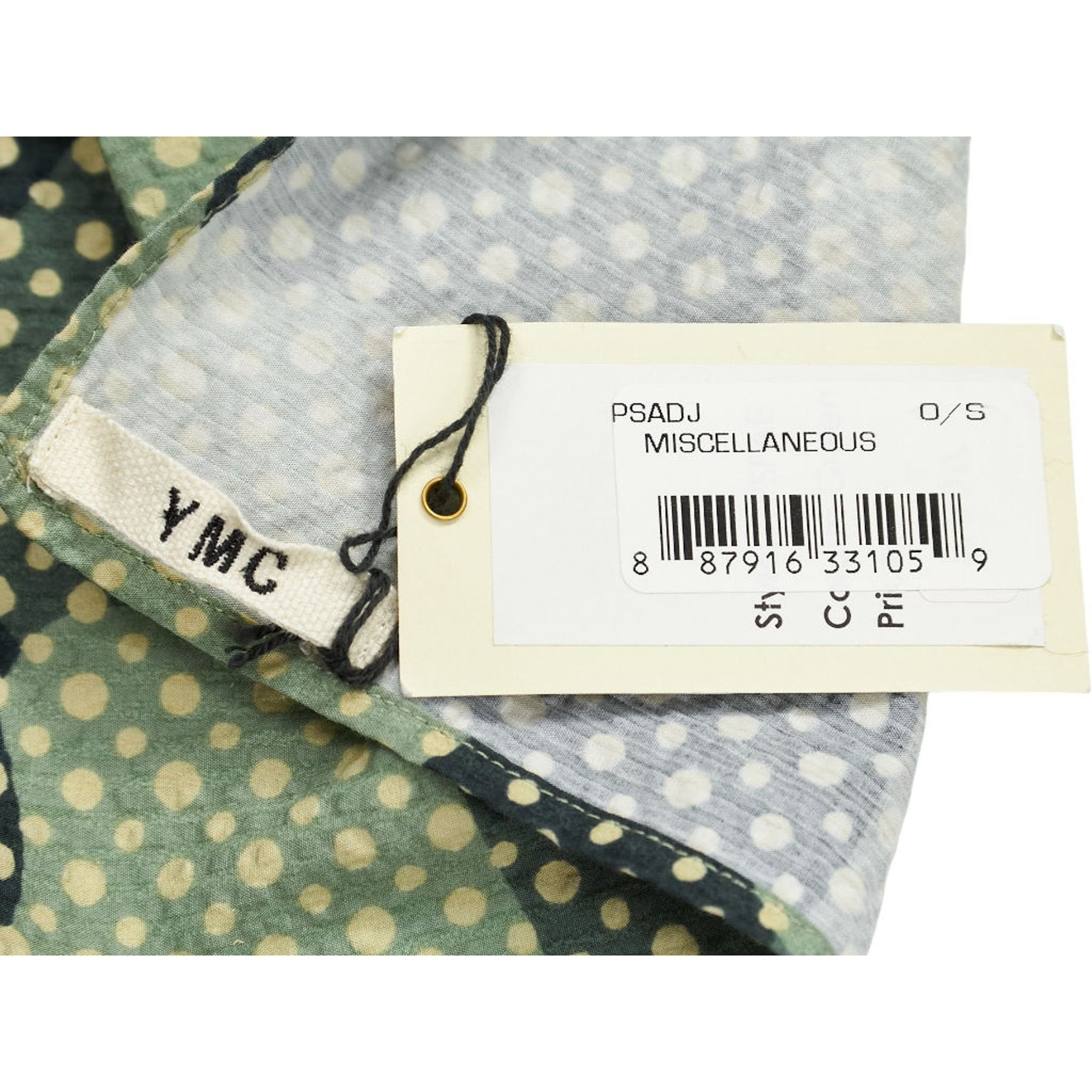 YMC Green Polka Dot Scarf