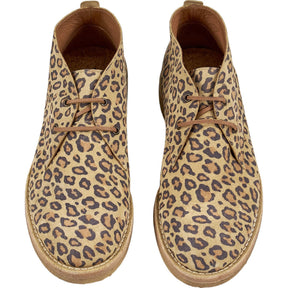 YMC Leopard Print Suede Desert Boots