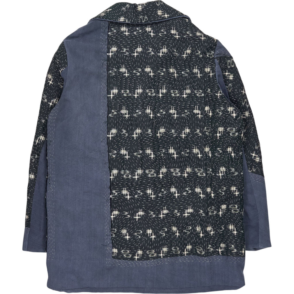 By Walid Blue Patterned Jacket