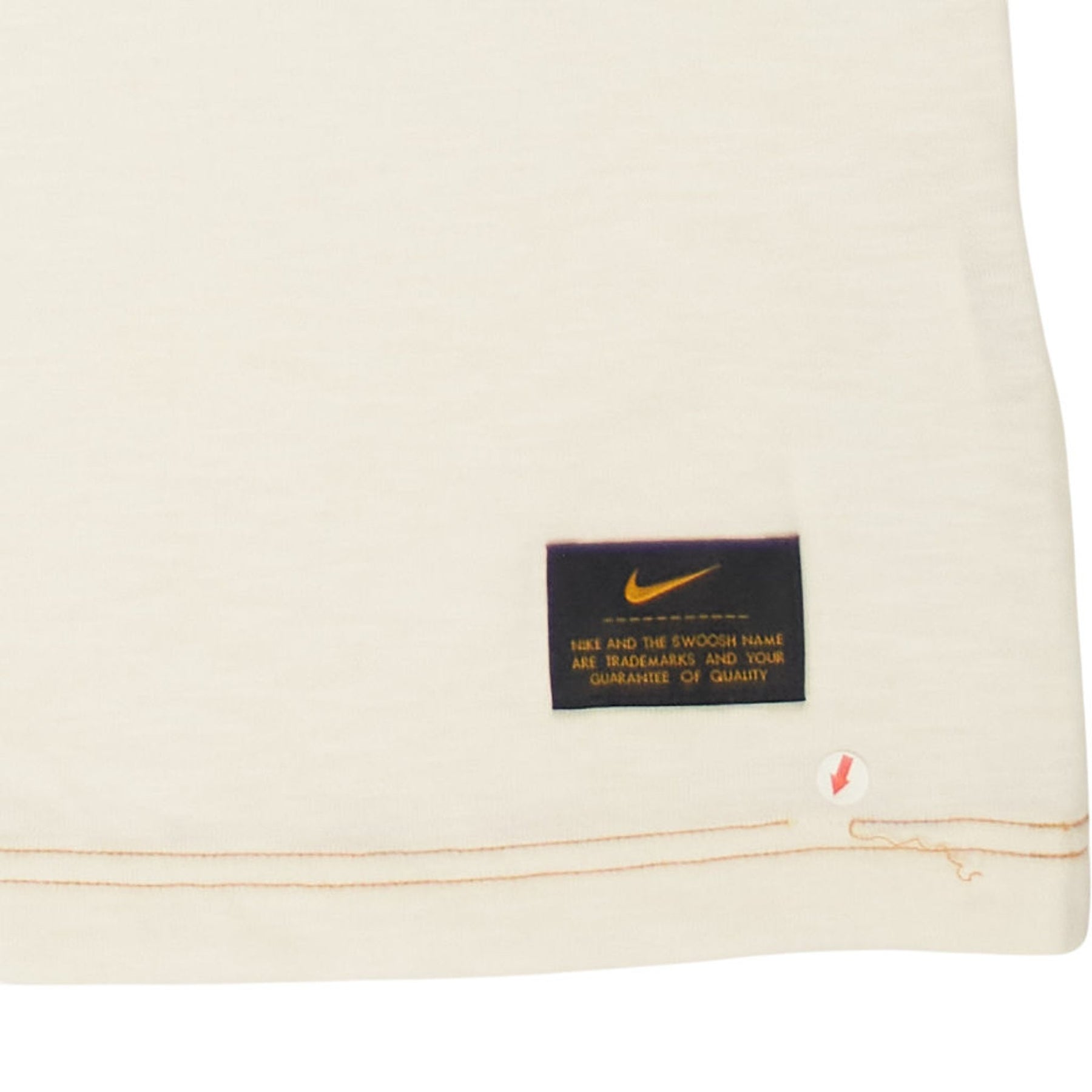 Nike Cream Short Sleeve Knit Top - Main Image