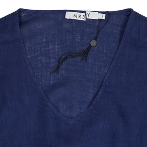 NRBY Navy Blue Linen Dress