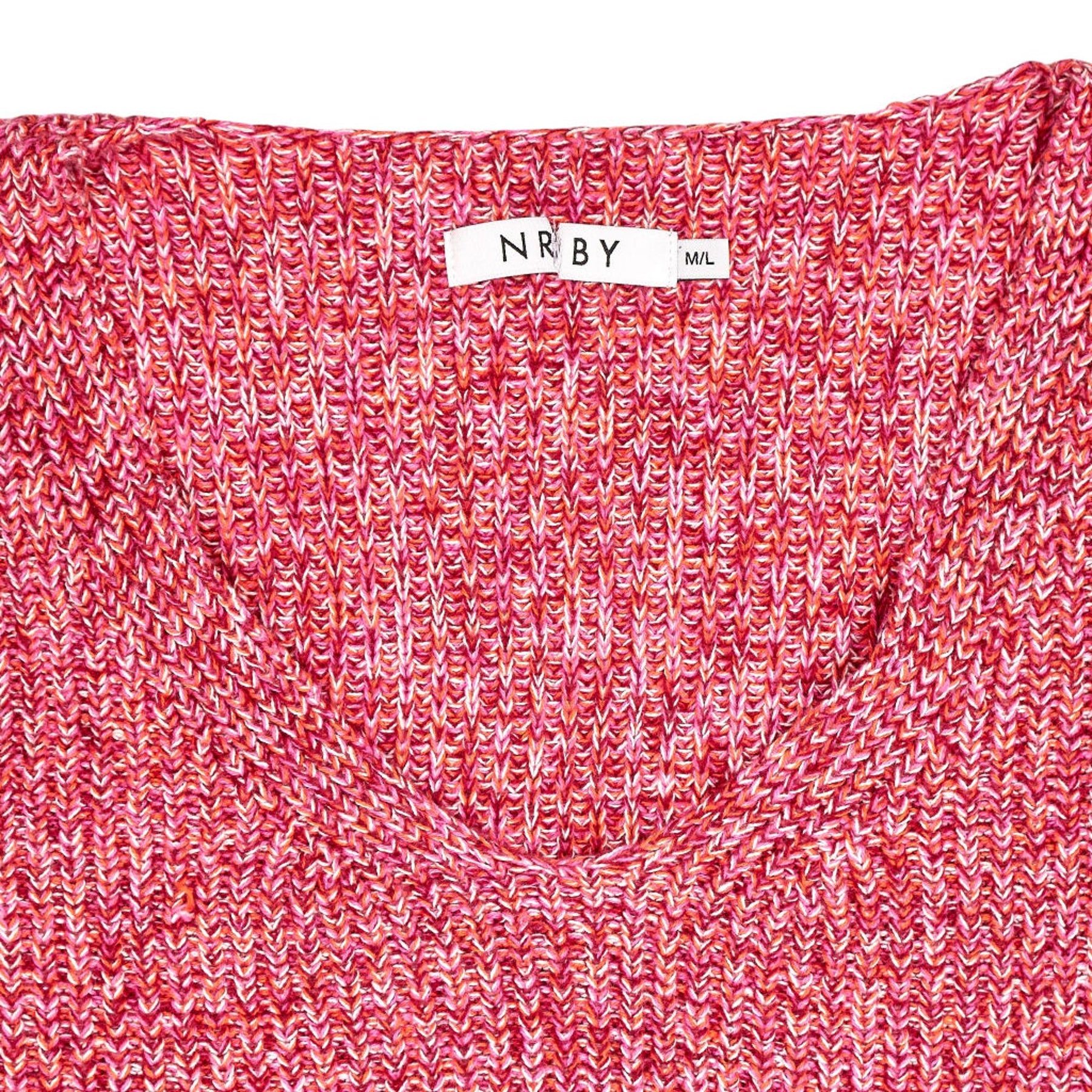 NRBY Pink V-Neck Knit Jumper