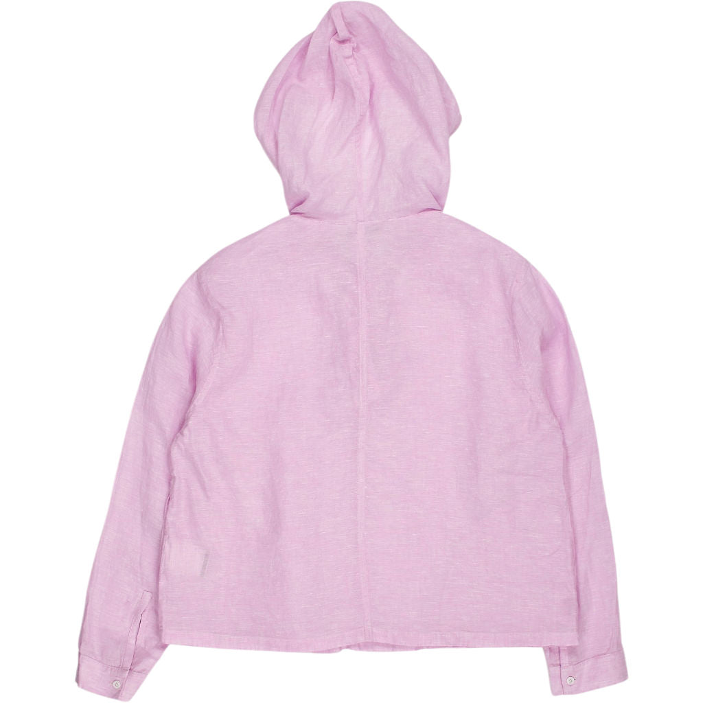 NRBY Pink Linen Hooded Top