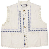 Bonté Ecru Blue Gwen Gilet