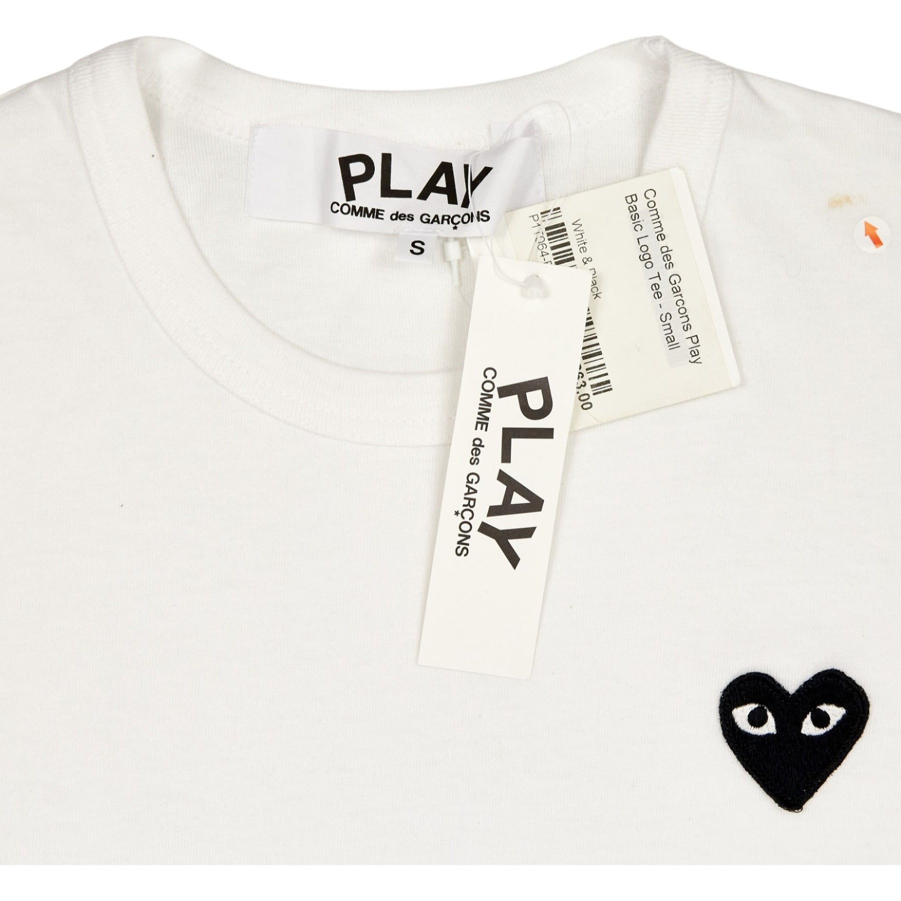 Comme des Garçons Play White Black Logo T-Shirt