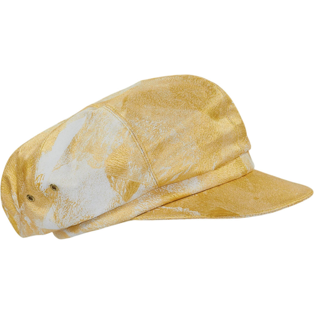 Stephen Jones Jonesboy Yellow Patterned Baker Boy Cap