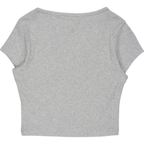 Tommy Grey Baby Crop T-Shirt