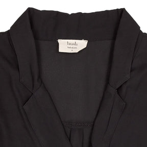 Hush Black Wrap Blouse