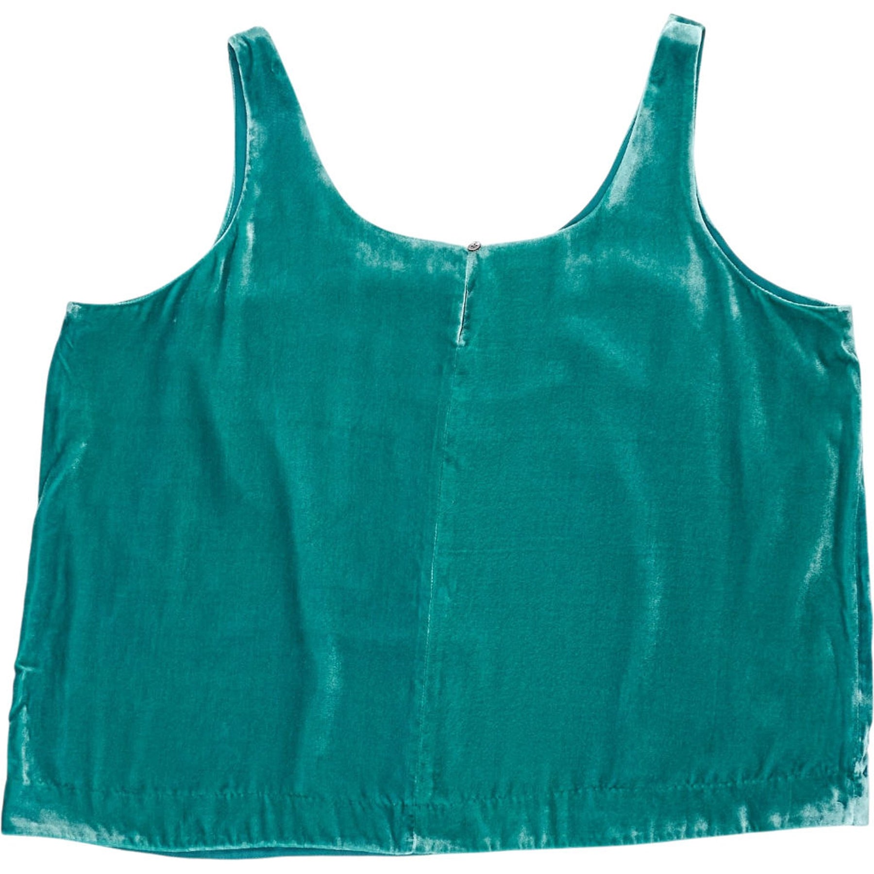 NRBY Teal Silk Viscose Tank Top