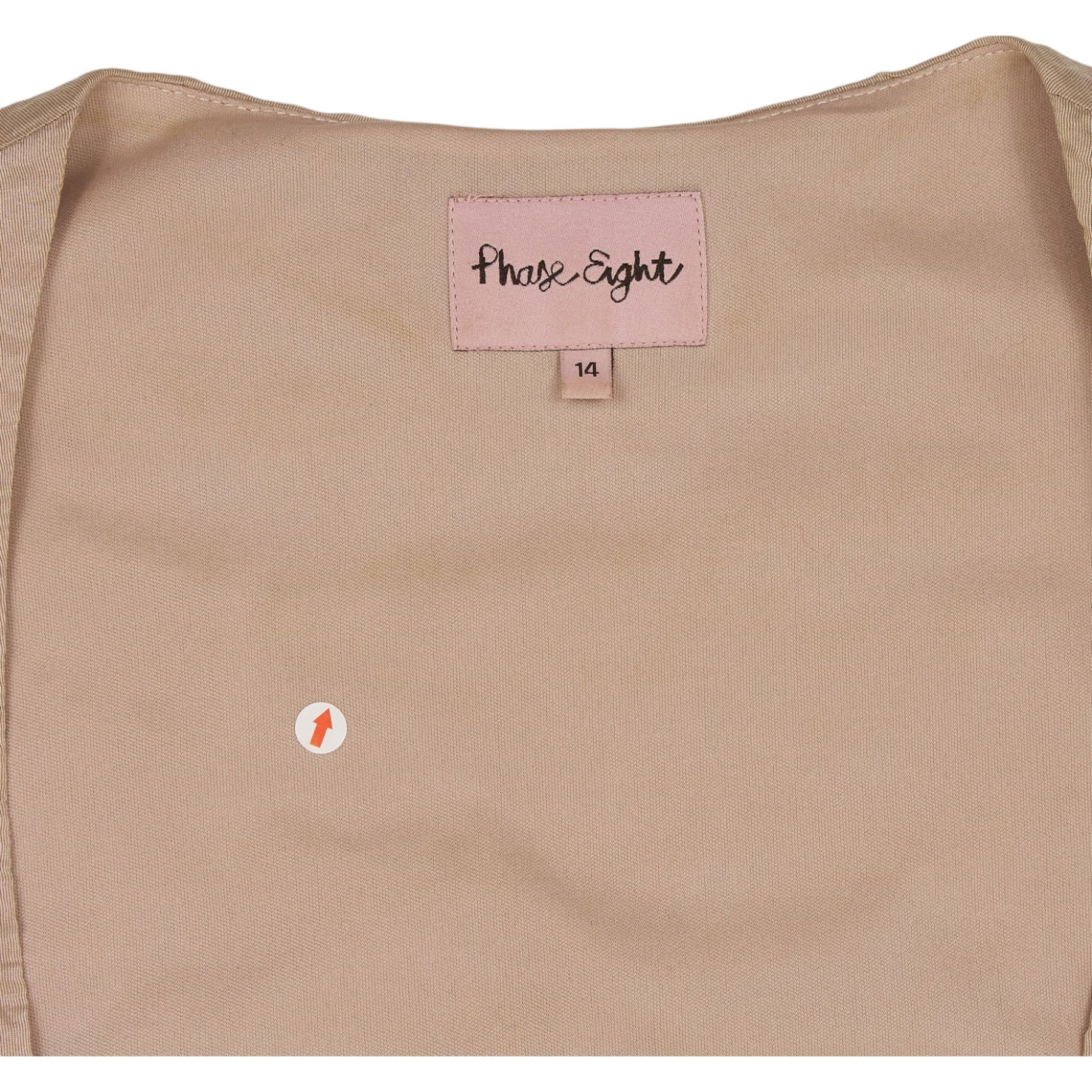 Phase Eight Beige Black Sleeveless Dress