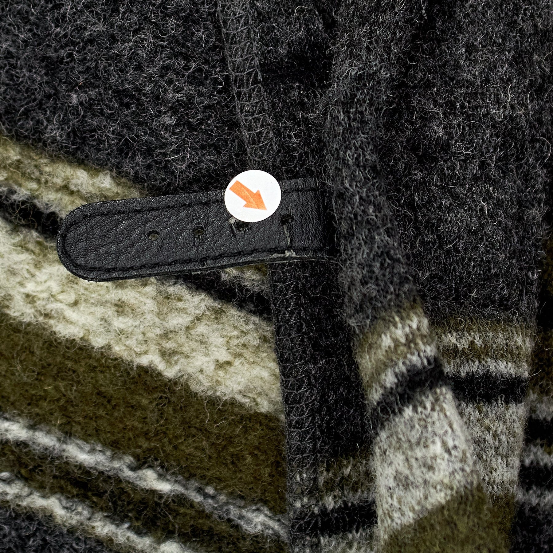 Gharani Strok Grey Striped Wool Jacket