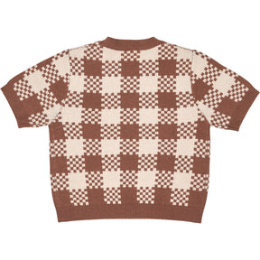 OMNES Brown/Cream Lexi Top Knit
