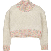 Free People Cream Multicolour Knit Jumper
