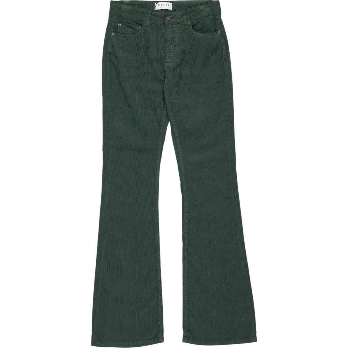 Motel Green Cord Bootleg Jeans