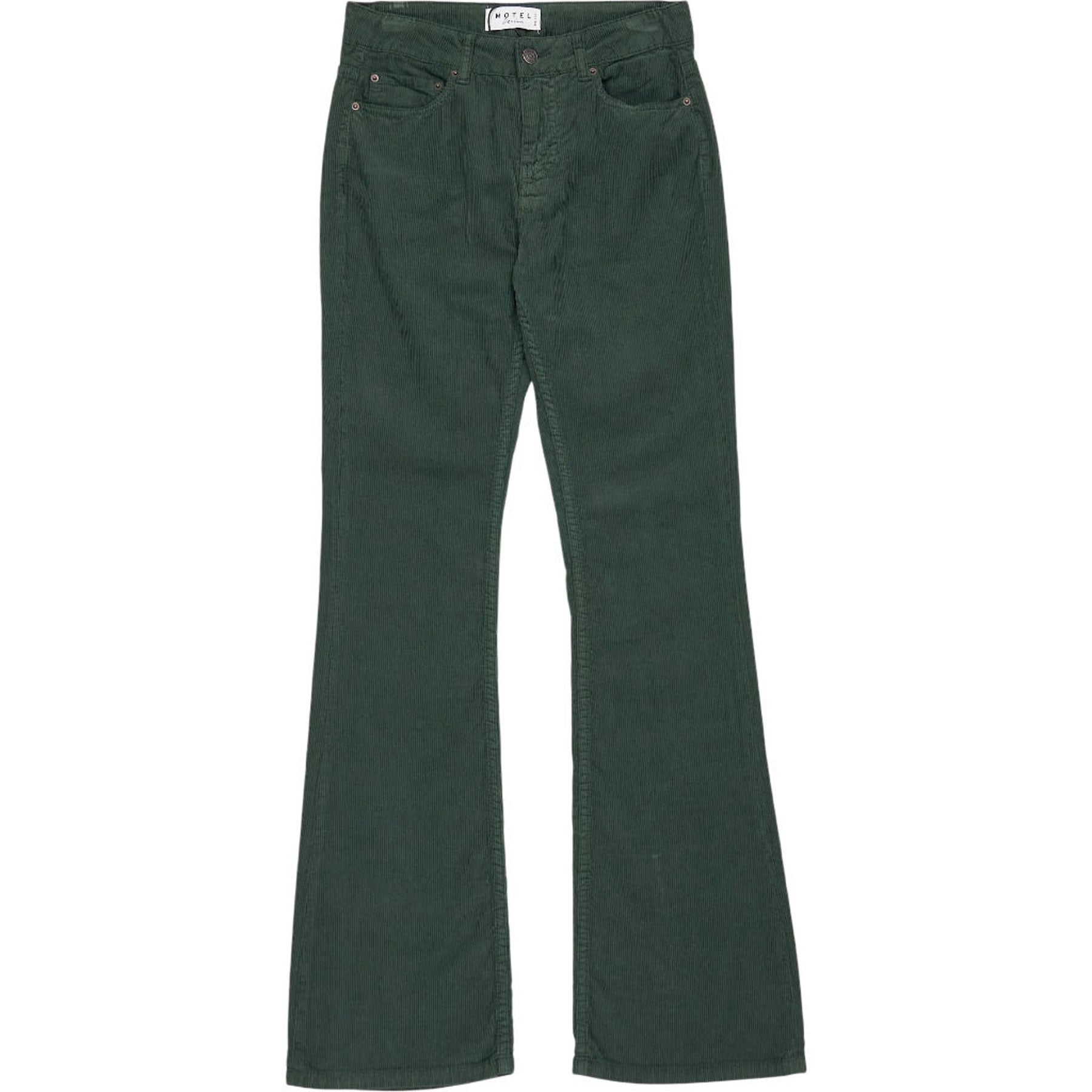 Motel Green Cord Bootleg Jeans