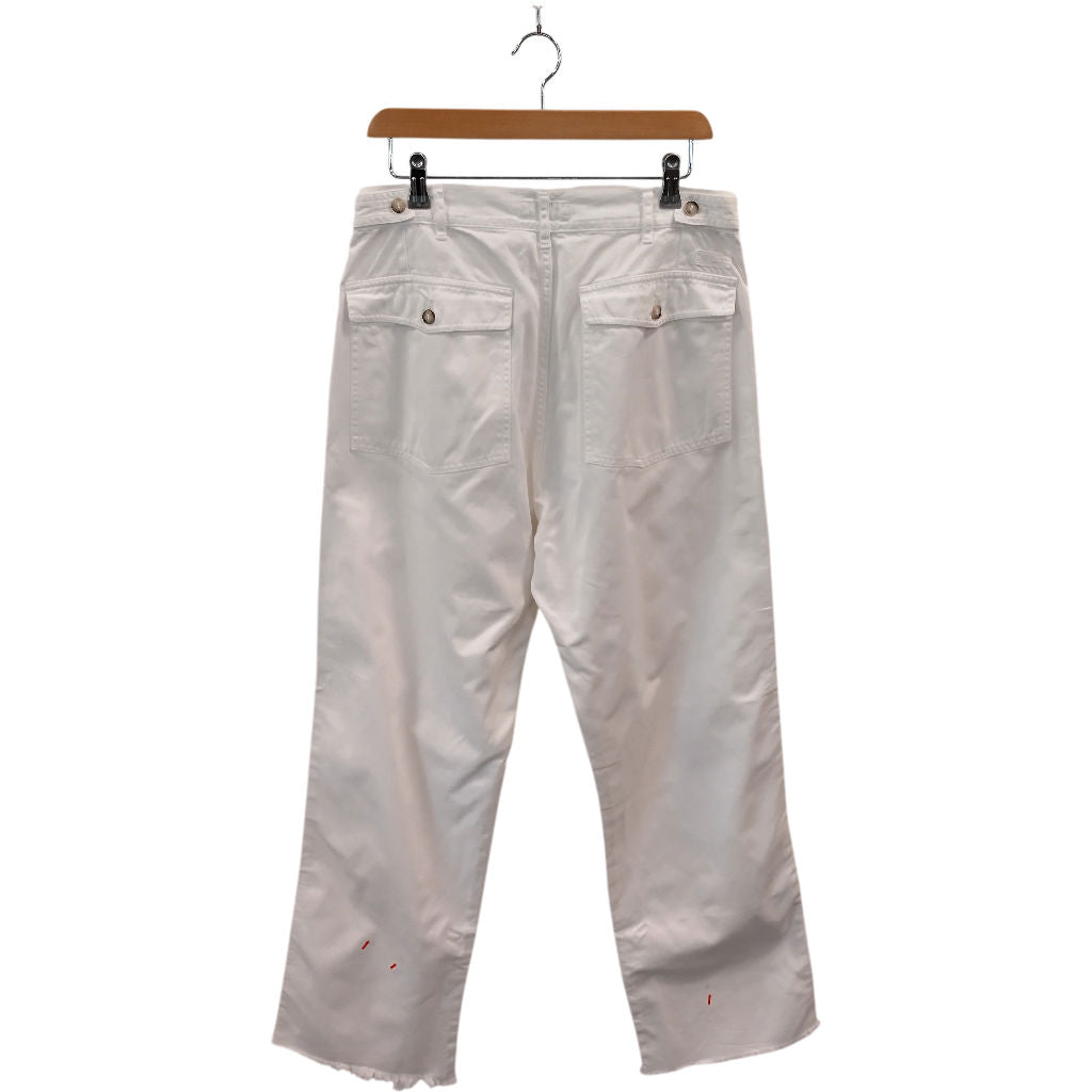 Mulberry White Cotton Trousers
