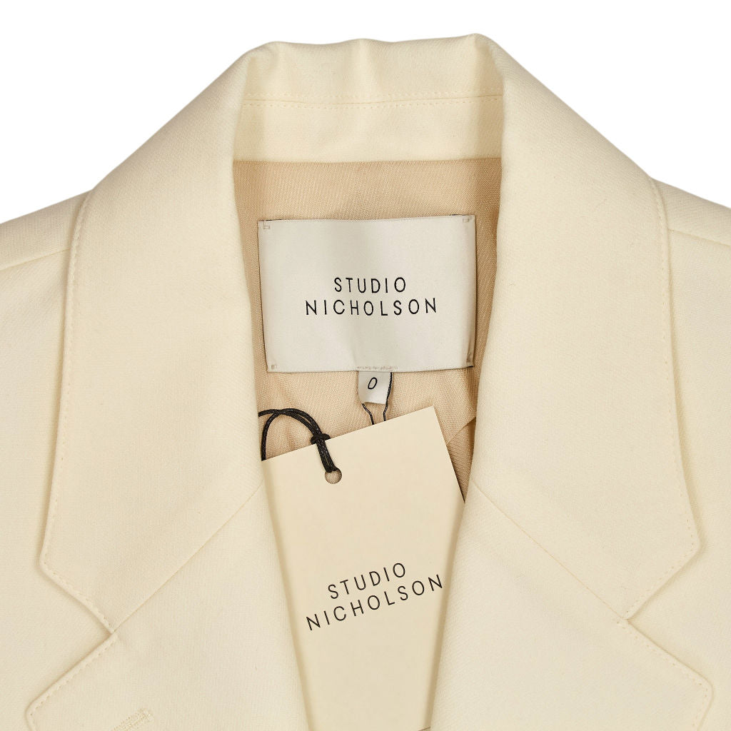 Studio Nicholson Parchment Conde Soft Tailoring Blazer