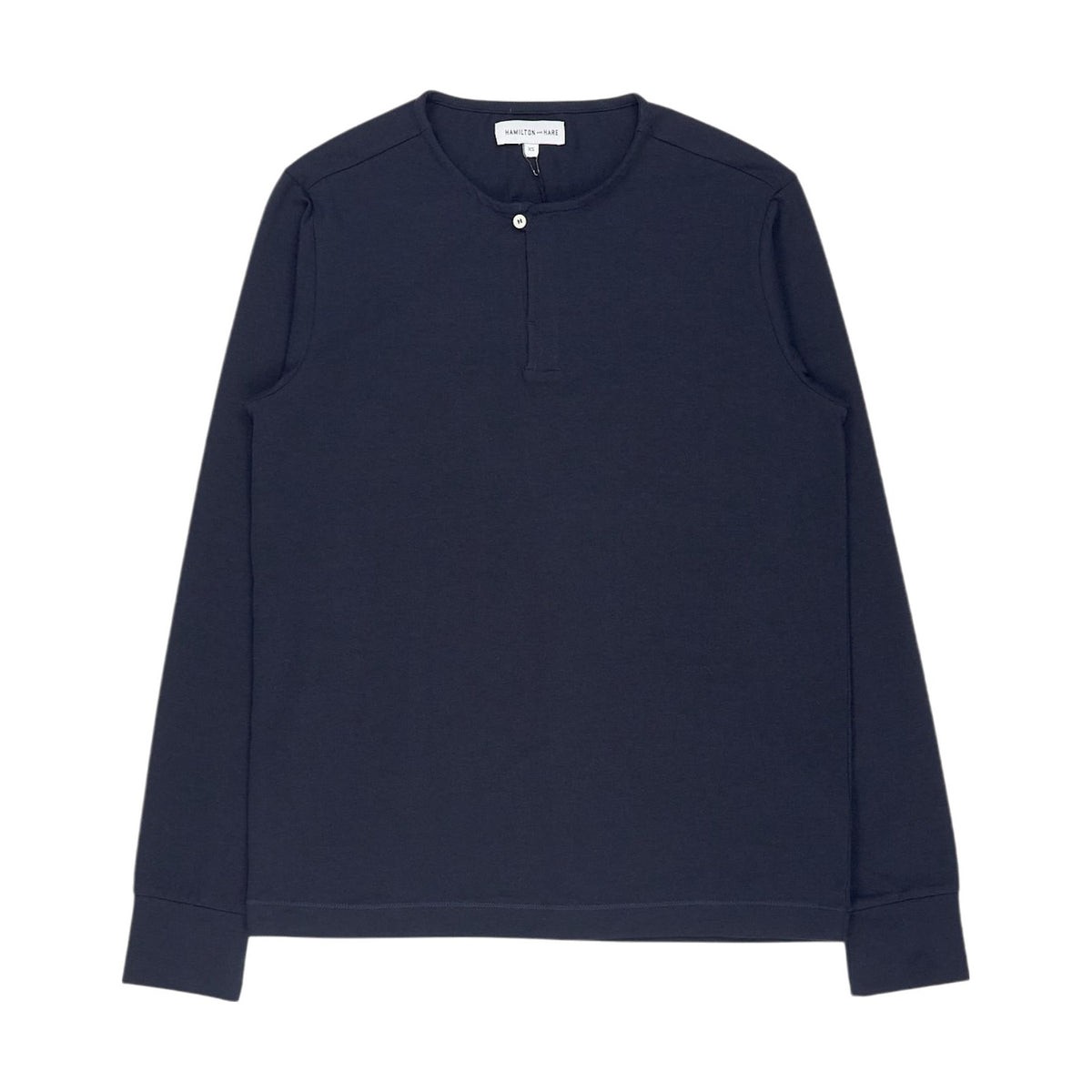 Hamilton and Hare Navy Long Sleeve Henley Set