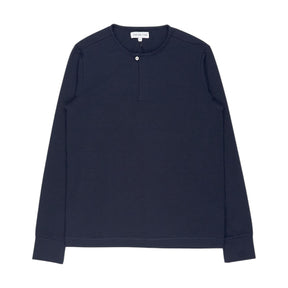 Hamilton and Hare Navy Long Sleeve Henley Set