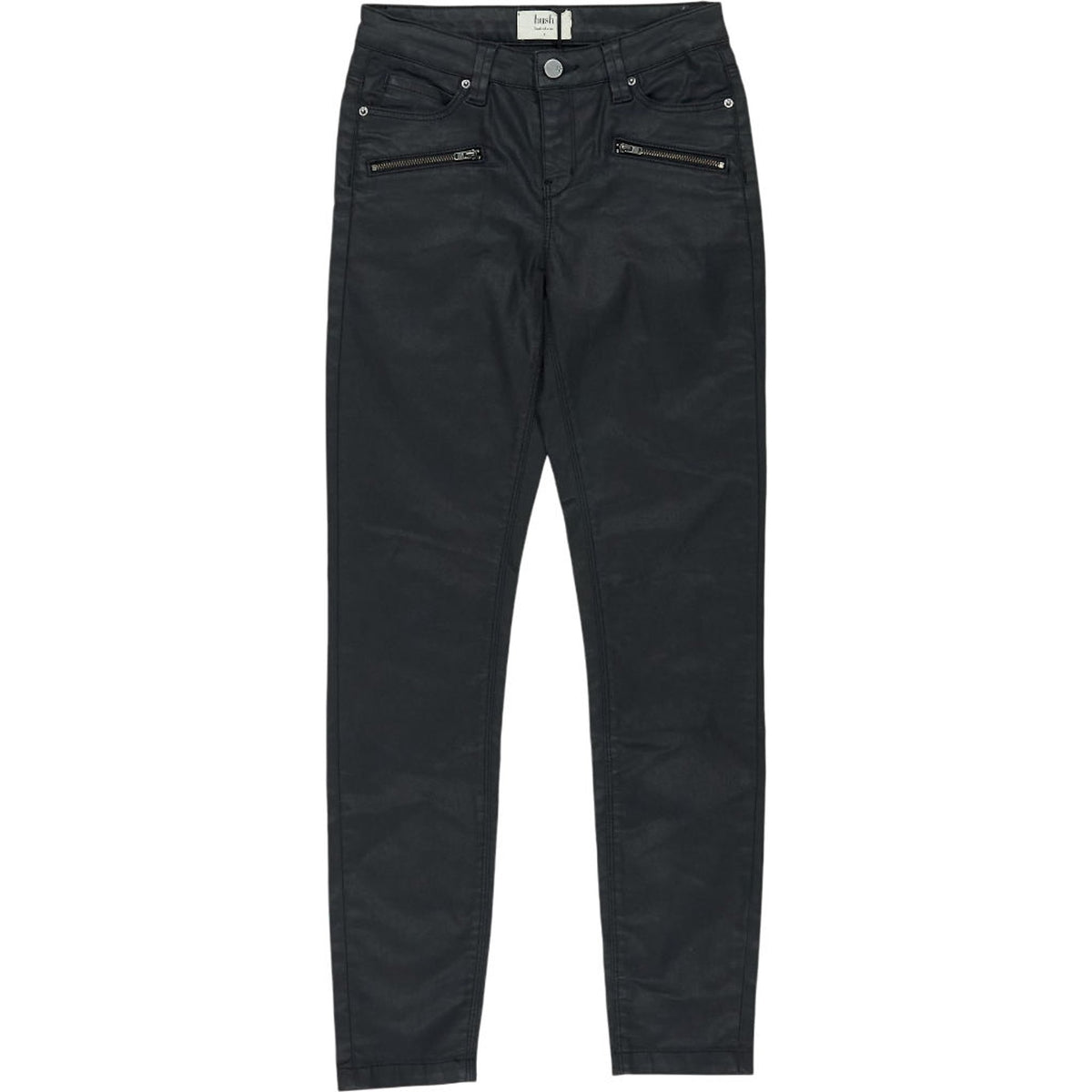 Hush Black Coated Jeans