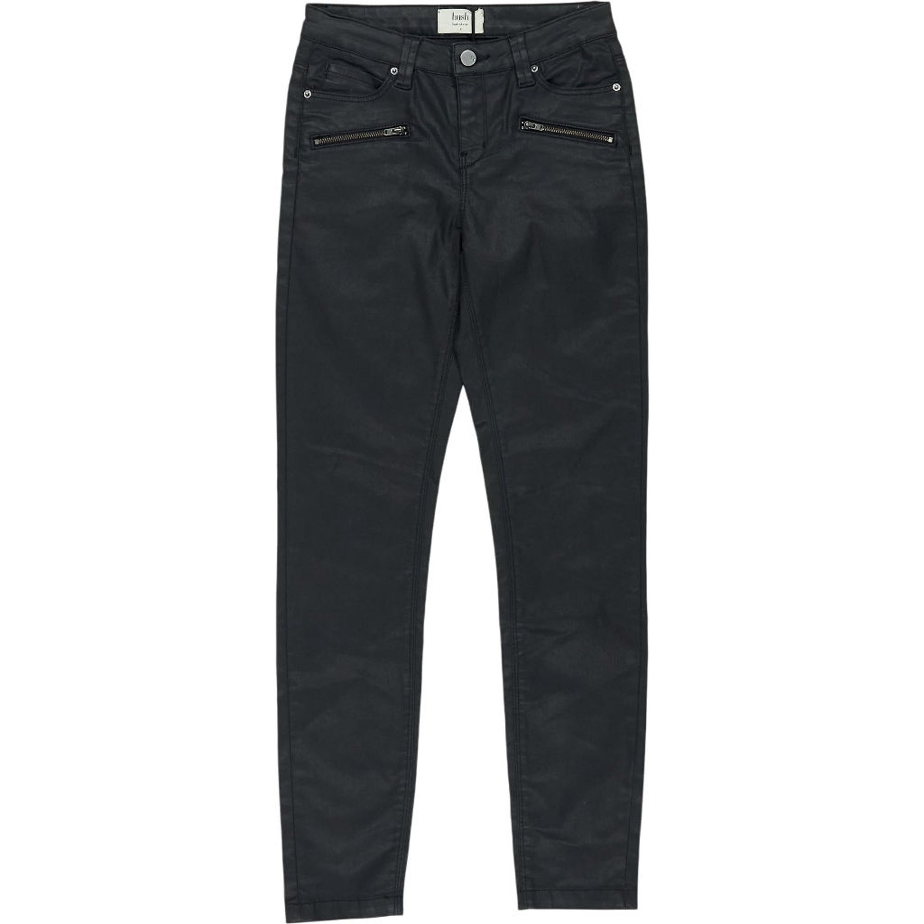Hush Black Coated Jeans