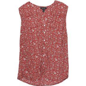 Baukjen Red Floral Sleeveless Top