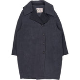 By Walid Washed Black Cotton Coat