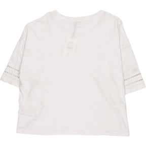 Hush White Lucie Lace Detail T-Shirt