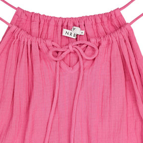 NRBY Pink Cotton Midi Dress