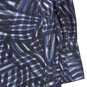 Eudon Choi Blue Printed Shirt Dress