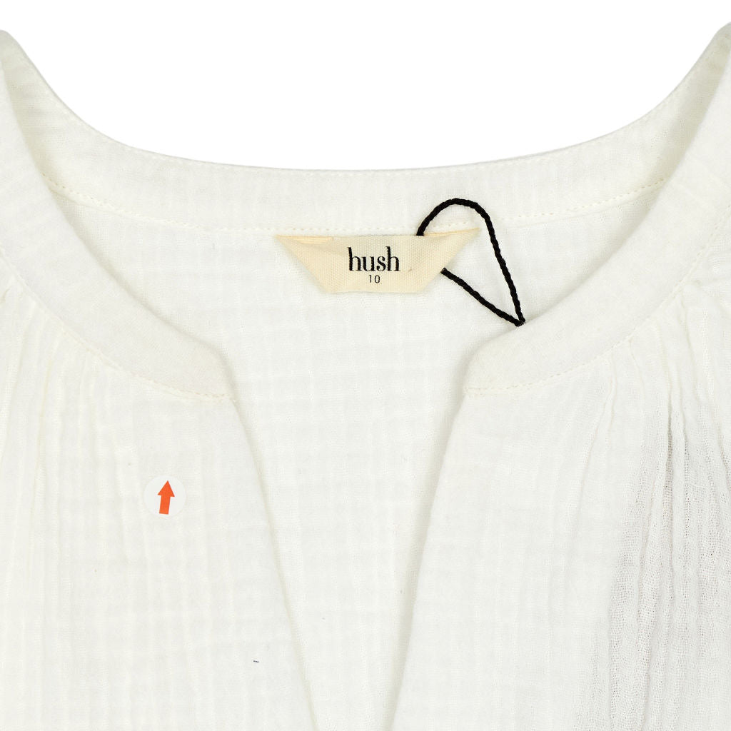 Hush White Sylvia Top Cotton