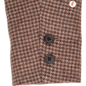 AllSaints Brown Check Wool Blazer