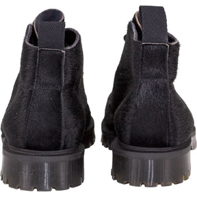 YMC Black Pony Hair Boots