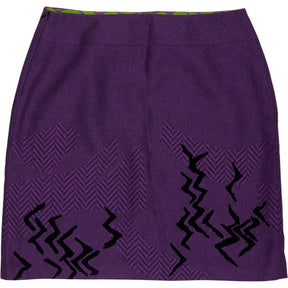 Christian Lacroix Purple Patterned Skirt