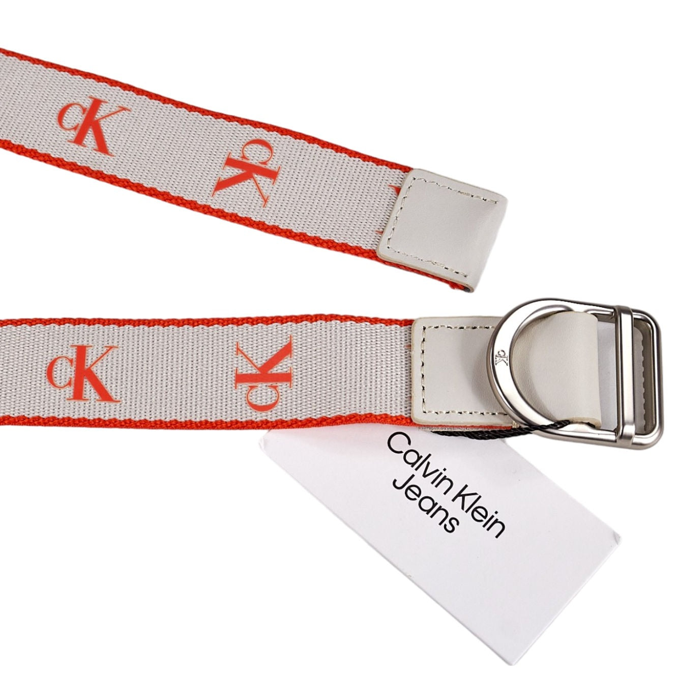 Calvin Klein Eggshell Novelty Belt