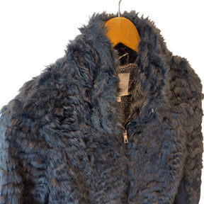 Next Blue Faux Fur Jacket