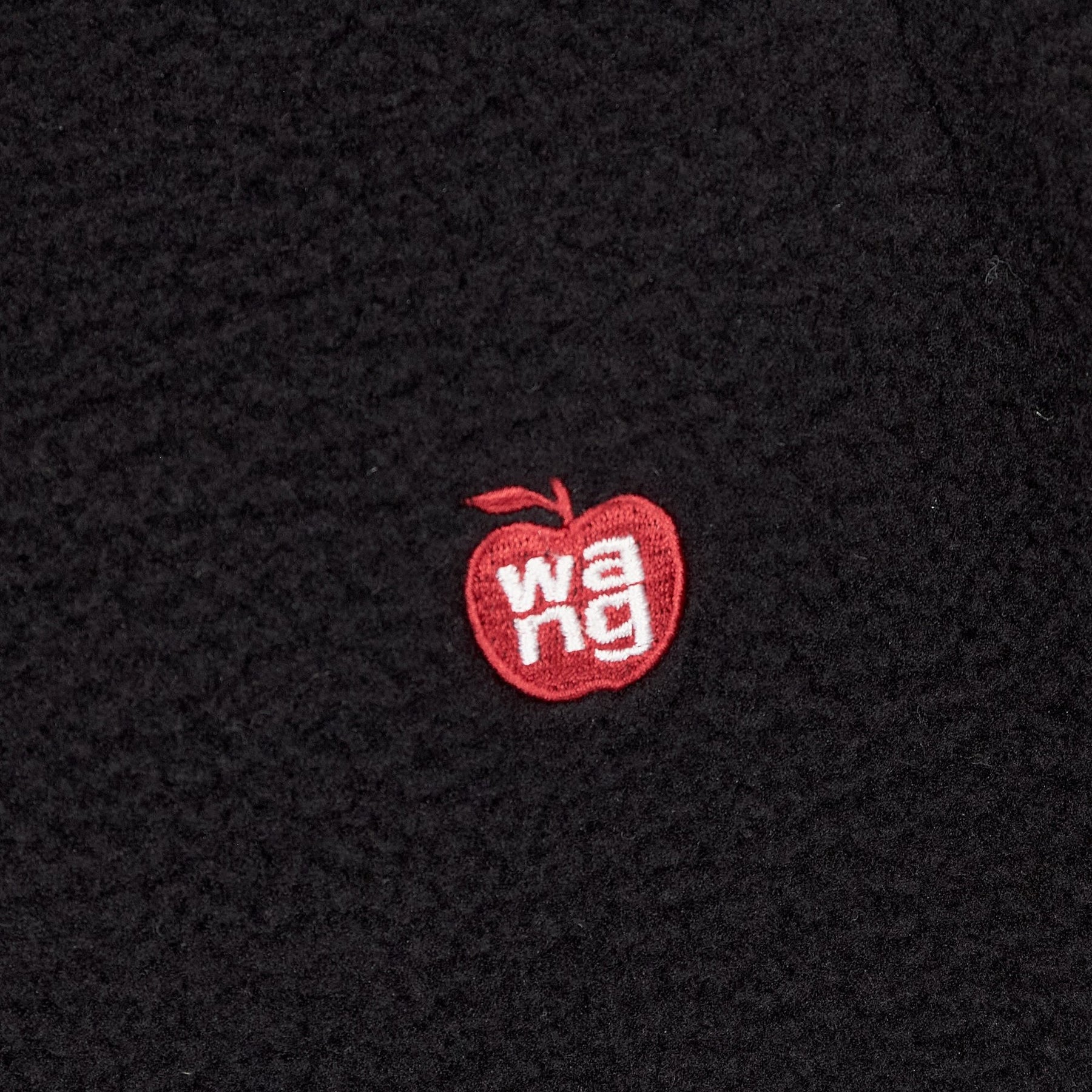 Alexander Wang Black Apple Embroidered Sweatpants