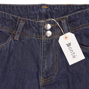 Ponté Dark Wash Cropped Jeans