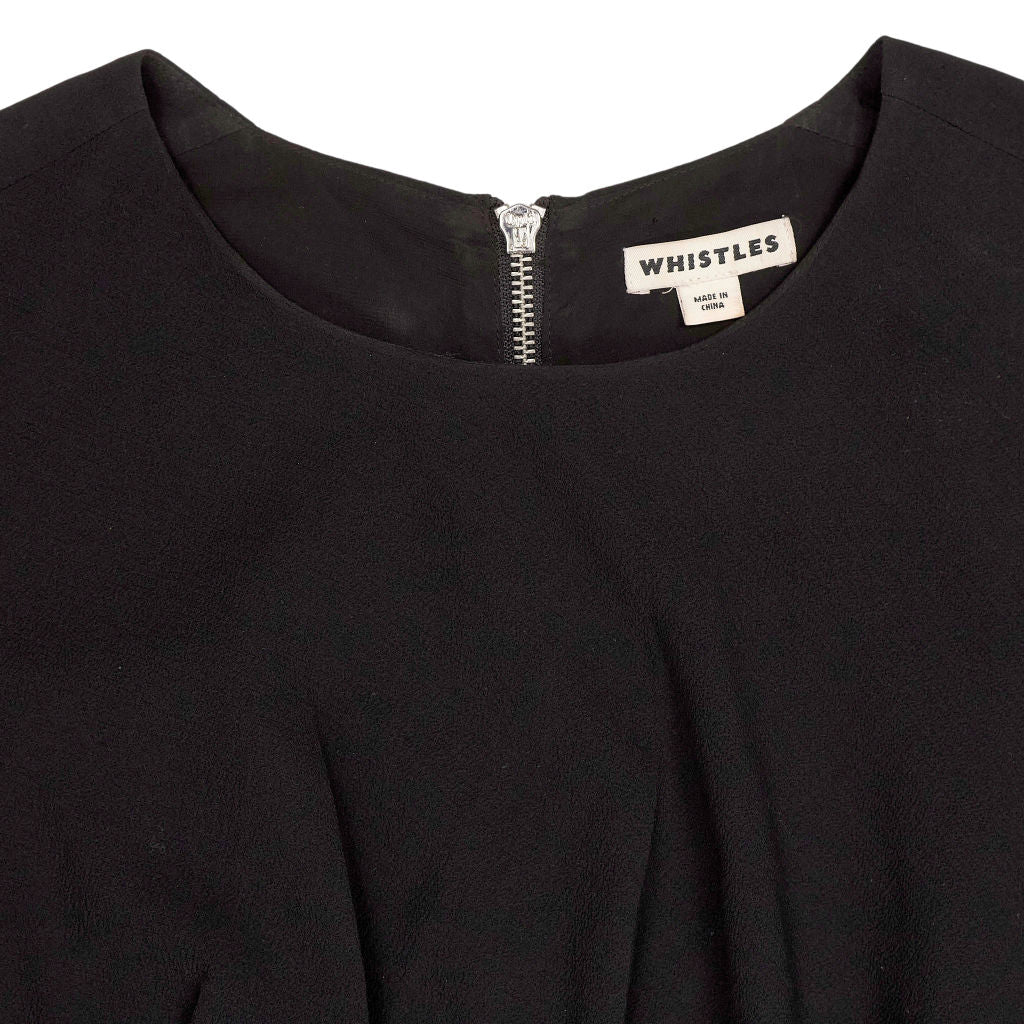 Whistles Black Long Sleeve Dress