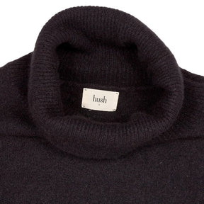 Hush Black Wool Blend Roll Neck Jumper