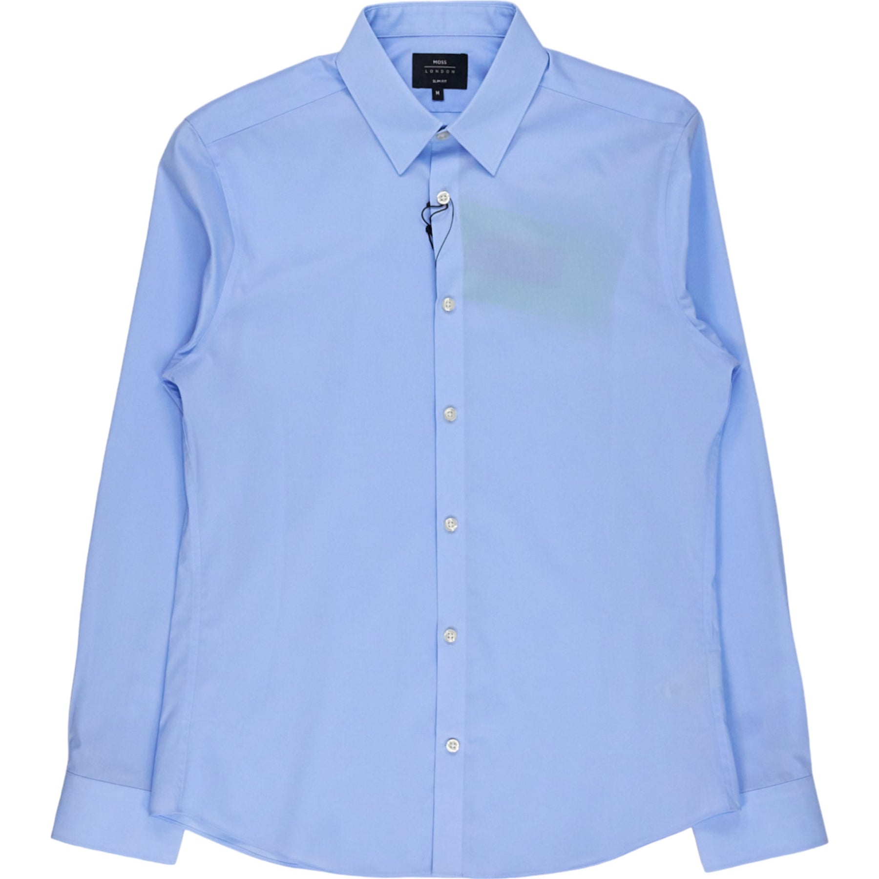 Moss London Blue Slim Fit Business Shirt