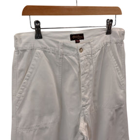 Mulberry White Cotton Trousers