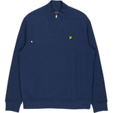 Lyle & Scott Navy Fleece Lined Quarter Zip Sweatshirt