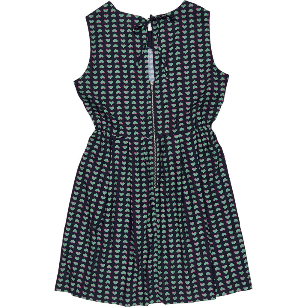 Louche Heart Print Midi Dress