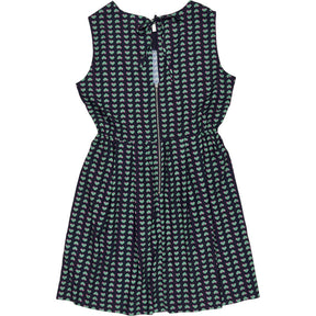 Louche Heart Print Midi Dress