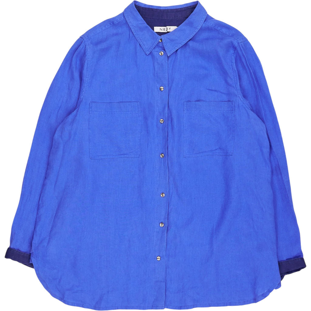 NRBY Blue Linen Shirt