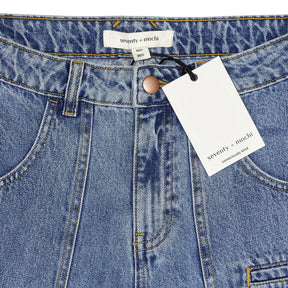 Seventy + Mochi Blue Eden Cropped Jeans